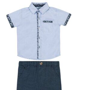 NWT LITTLE LAD Infant Boys' Short Sleeve Shirt and Pant, 2-Piece 24 MONTHS